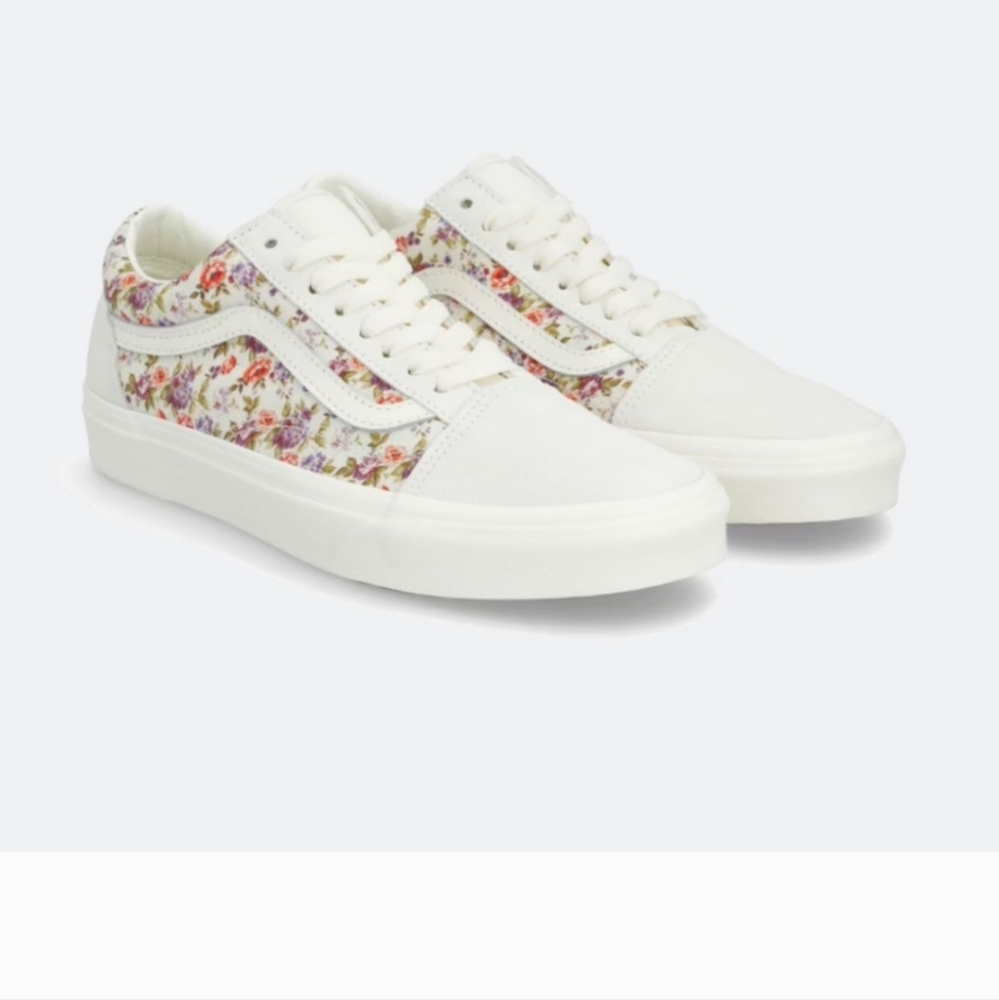 Vans Floral Canvas Lace-Up Sneakers